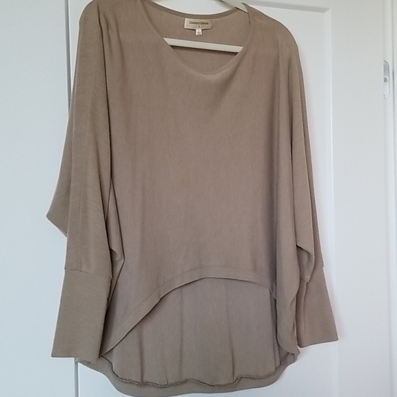 Oxford Circus Khaki Tricot Top Size 12 - Picture 1 of 16